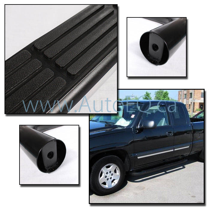 3" Black Side Step Bar Chevrolet Silverado 1500 Auto EQ SUV and Pickup Truck Accessories